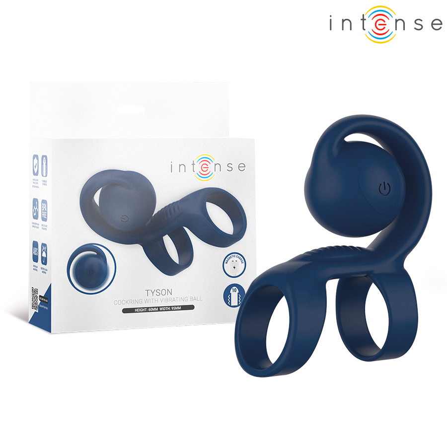 INTENSE - ANEL PENIANO TYSON COM BOLA VIBRATÓRIA Ø 3,2 CM - VIBRA24 SEXSHOP