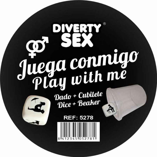 DIABLO PICANTE - DADO DURO BRANCO COM POSIÇÕES E CUBO