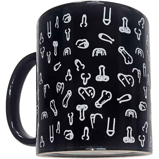 DIABLO PICANTE - CANECA PÊNIS PRETA 370 ML