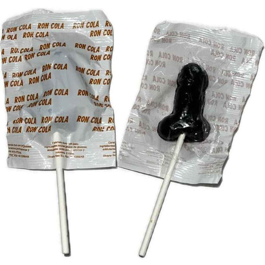 DIABLO GOLOSO - 1 PÊNIS PIRULITO RON COLA SABOR 10% ÁLCOOL