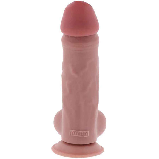GET REAL - PÊNIS REALISTA DE LUXO COM TESTÍCULOS EXTRA GROSSOS DE 23 CM