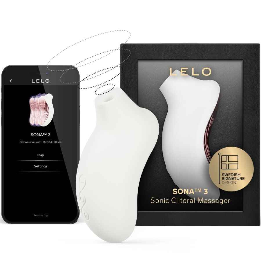 LELO - SONA 3 CREME MASSAGEADOR CLITÓRICO SÔNICO - VIBRA24 SEXSHOP