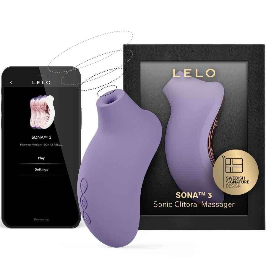 LELO - SONA 3 MASSAGEADOR CLITÓRICO SÔNICO VIOLET CREPÚSCULO - VIBRA24 SEXSHOP