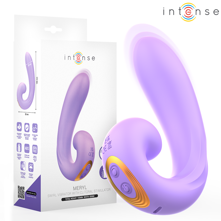 INTENSE - MERYL DUPLA VIBRAÇÃO ESTIMULADOR DE CLITÓRIS - VIBRA24 SEXSHOP