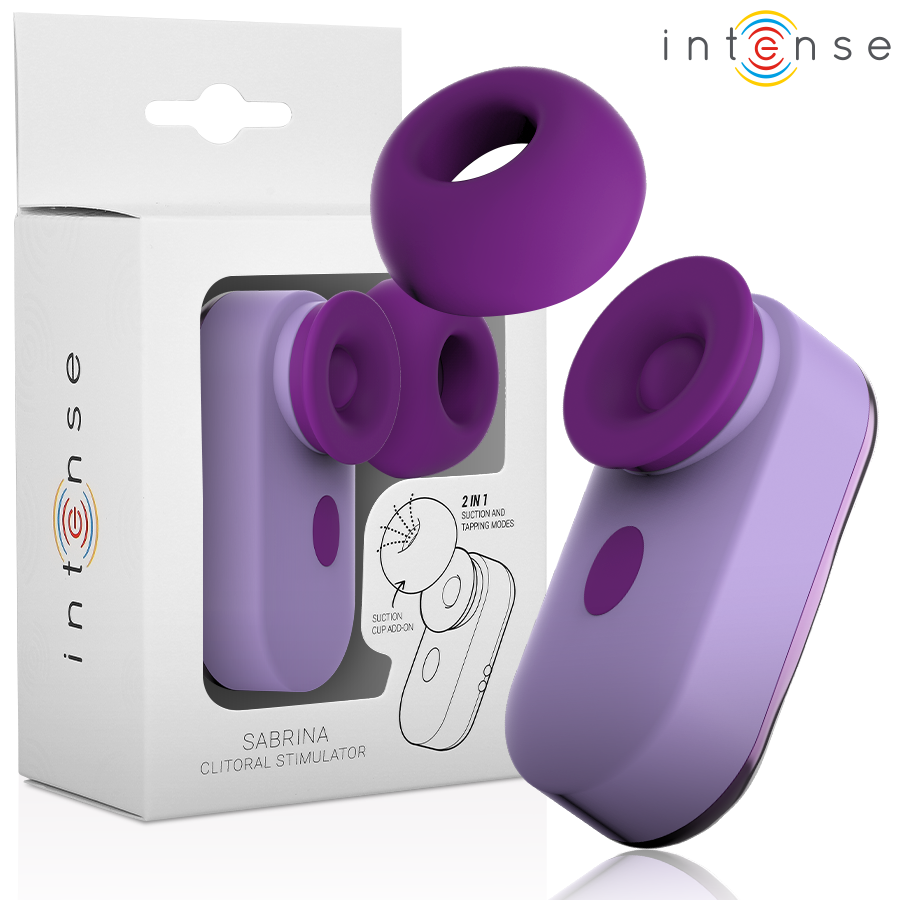 INTENSE - ESTIMULADOR DE CLITÓRIS SABRINA ROXO - VIBRA24 SEXSHOP