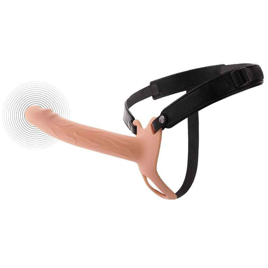 HIDDEN DESIRE - INFERNO MANGA PENIANA VIBRATÓRIA COM STRAP-ON 20 CM - VIBRA24 SEXSHOP