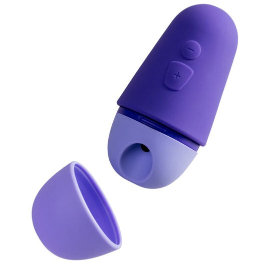 ROMP - FREE X Estimulador Clitoriano com Tampa, 10 Níveis, Recarregável, Roxo - VIBRA24 SEXSHOP