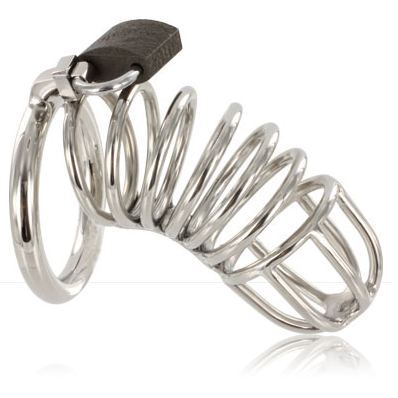 METAL HARD - DISPOSITIVO DE CASTIDADE DE ANEL DE GAIOLA - VIBRA24 SEXSHOP
