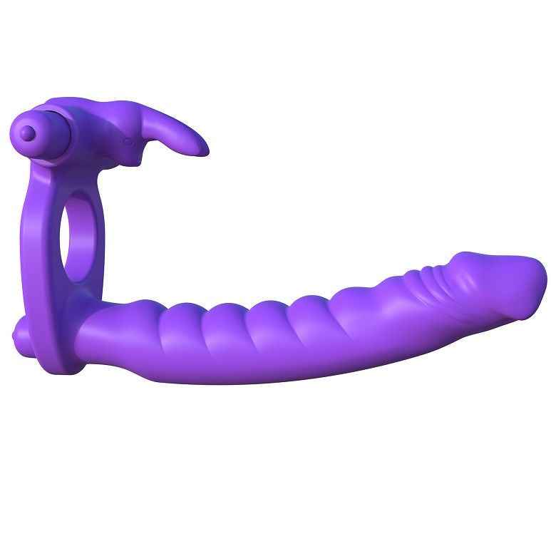 FANTASY C-RINGZ - SILICONE DOUBLE VIBRATOR COELHO - VIBRA24 SEXSHOP