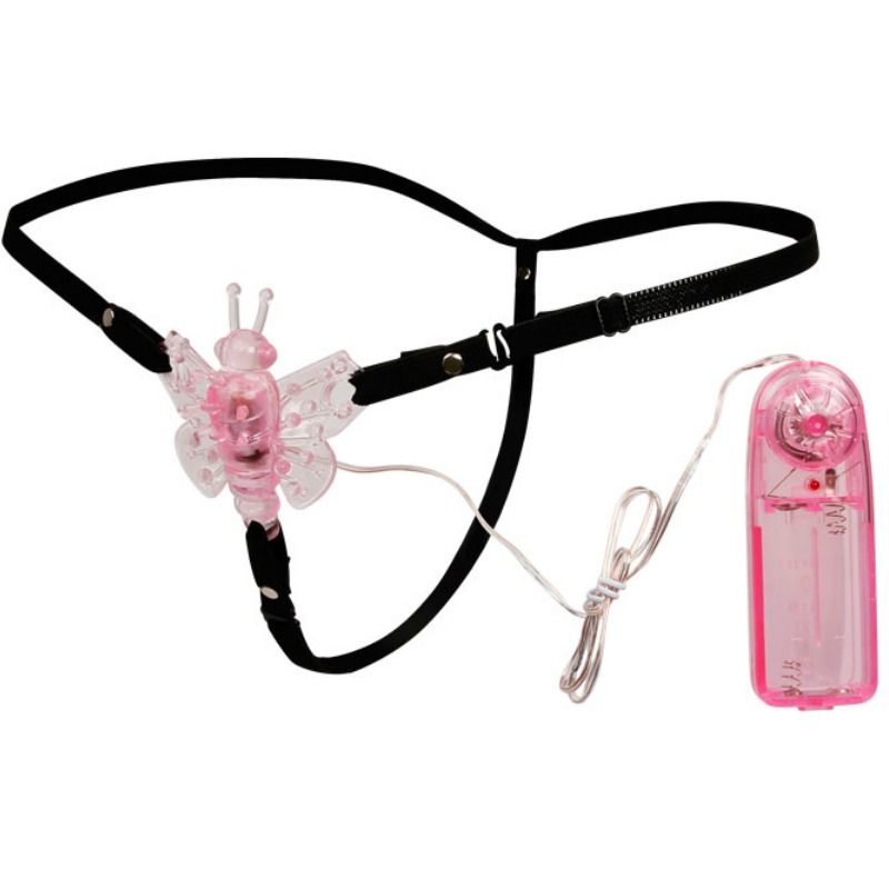 BAILE - ARNÊS COM BORBOLETA VIBRANTE DE MÚLTIPLAS VELOCIDADES - VIBRA24 SEXSHOP