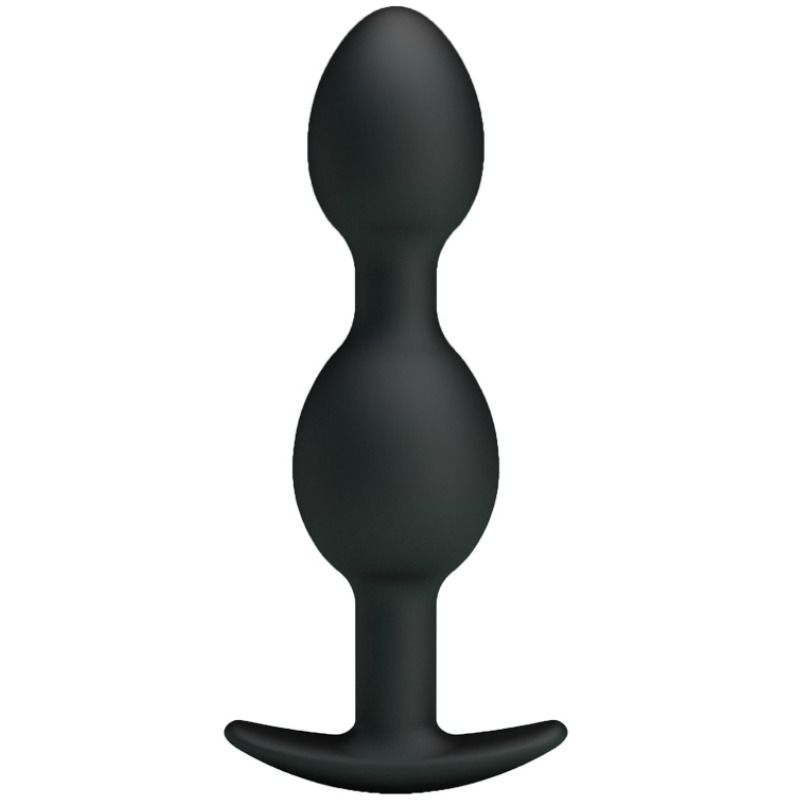 PRETTY LOVE - BOLAS ANAIS DE SILICONE 12.5 CM PRETAS - VIBRA24 SEXSHOP