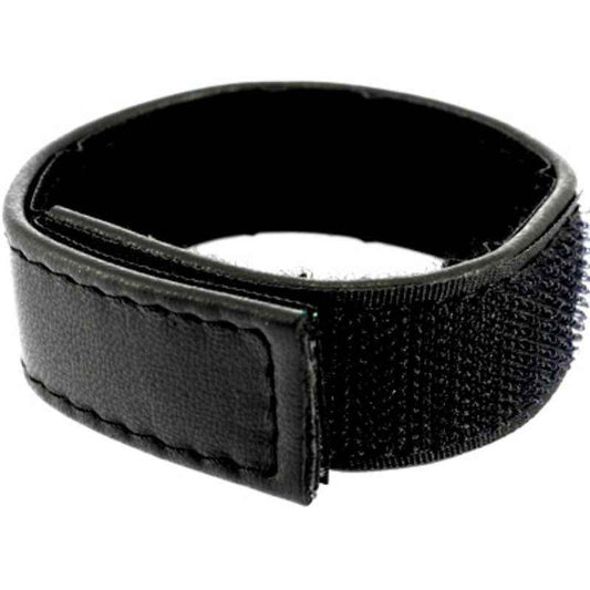 LEATHER BODY - CINTA DE COURO AJUSTVEL COM VELCRO PARA PÊNIS PRETO - VIBRA24 SEXSHOP