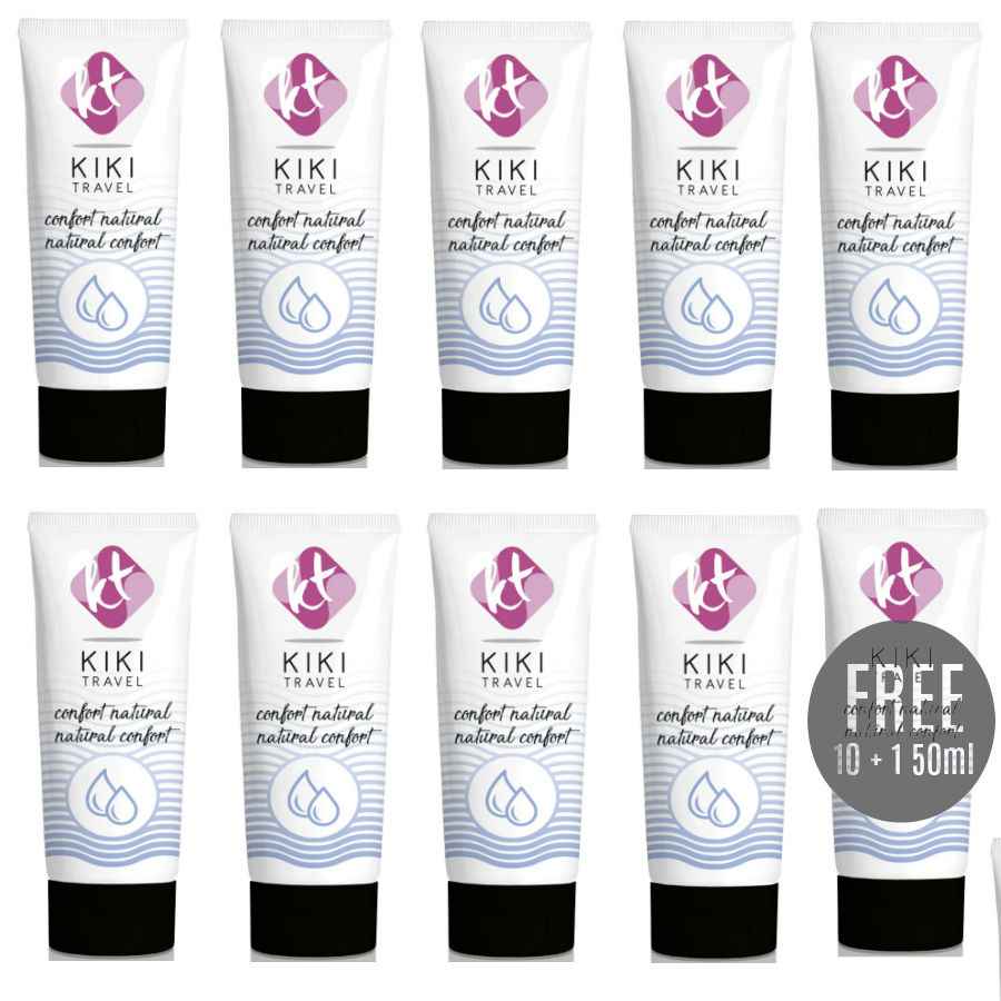 KIKÍ TRAVEL - CONFORT LUBRIFICANTE NATURAL 50 ML 10 + 1 GRÁTIS