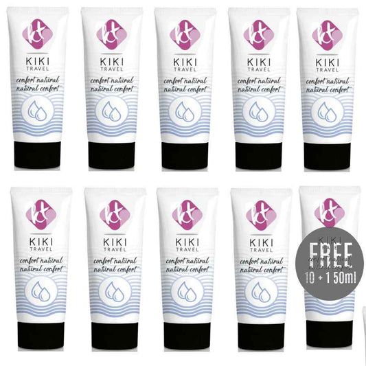 KIKÍ TRAVEL - CONFORT LUBRIFICANTE NATURAL 50 ML 10 + 1 GRÁTIS