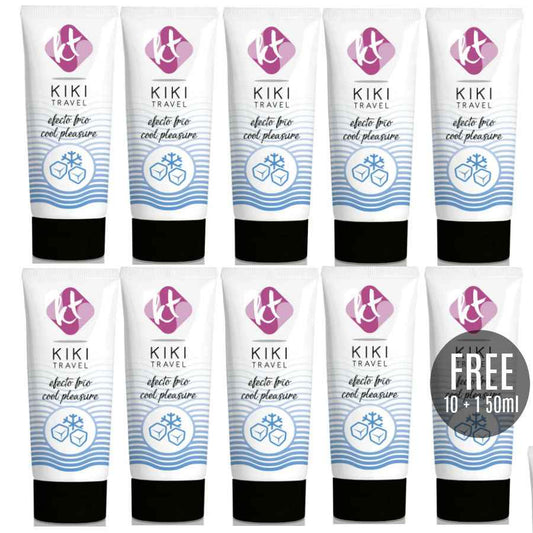 KIKÍ TRAVEL - LUBRIFICANTE DE EFEITO DE REFRIGERAÇÃO 50 ML 10 + 1 GRÁTIS