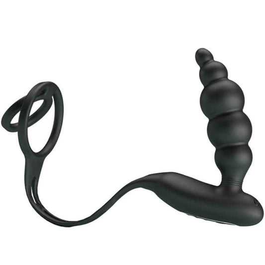PRETTY LOVE - ANÉIS PARA PÊNIS COM PLUG VIBRADOR - VIBRA24 SEXSHOP