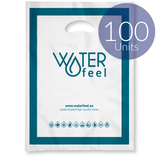WATERFEEL - 100 SACOS PLÁSTICOS GRANDES 40 X 50 CM