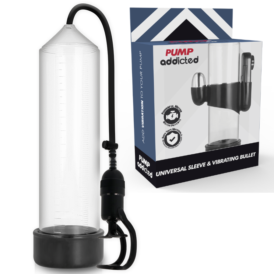 PUMP ADDICTED - VIBRADOR TRANSPARENTE RX5 - VIBRA24 SEXSHOP