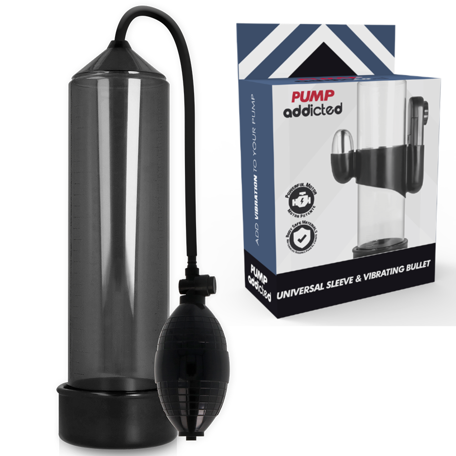 PUMP ADDICTED - VIBRADOR PRETO RX3 - VIBRA24 SEXSHOP