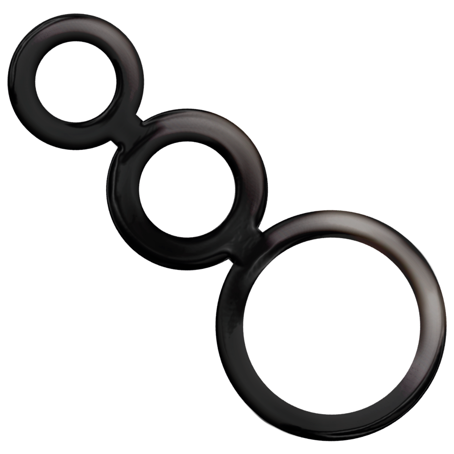 ADDICTED TOYS - CONJUNTO DE ANÉIS - PARA PÊNIS - FUMADO - VIBRA24 SEXSHOP