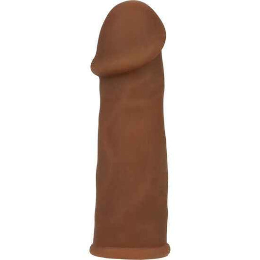 CALEXOTICS - EXTENSOR DE PÊNIS FUTUROTIC MARROM - VIBRA24 SEXSHOP