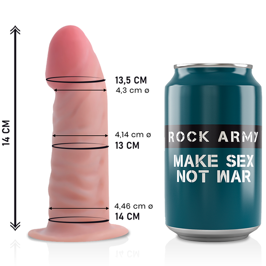 ROCKARMY - DUAL DENSITY TIGER 14 CM -O- 4.46 CM - VIBRA24 SEXSHOP