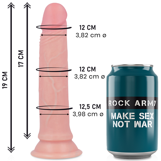 ROCKARMY - LIQUID SILICONE PREMIUM AVENGER REALISTIC 19 CM -O- 3.98 CM - VIBRA24 SEXSHOP