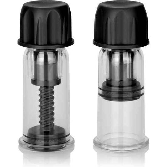 CALEXOTICS - VENTOSA DE SUCÇÃO DE MAMILOS VACCUM TWIST PRETA - VIBRA24 SEXSHOP