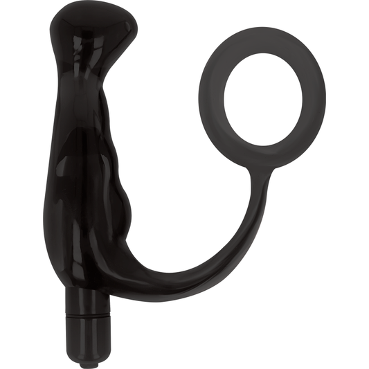 ADDICTED TOYS - VIBRADOR- PROST TICO PRETO 10 CM - VIBRA24 SEXSHOP