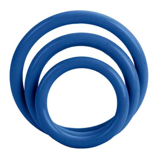 CALEXOTICS - TRI-ANÉIS AZUL - VIBRA24 SEXSHOP