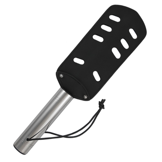METAL HARD - A P COURO ORIGINAL E METAL - COM FUROS - VIBRA24 SEXSHOP