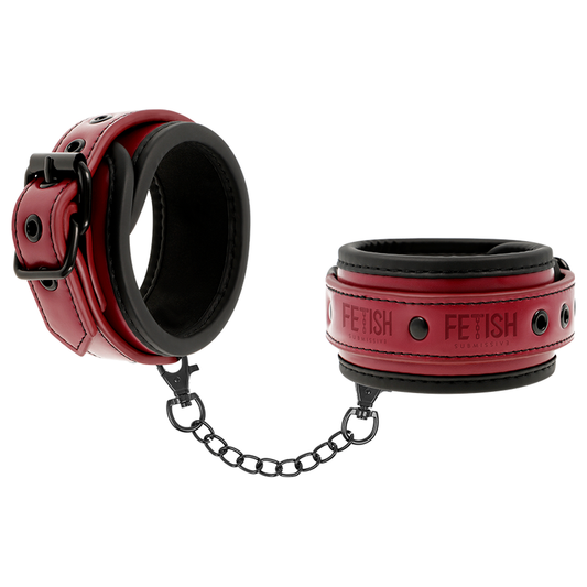 FETISH SUBMISSIVE DARK ROOM - ALGEMAS DE COURO VEGANO COM FORRO DE NEOPRENE - VIBRA24 SEXSHOP
