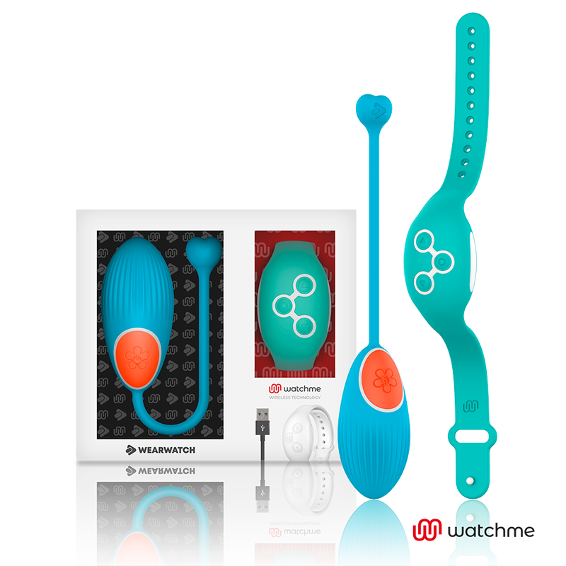 WEARWATCH - TECNOLOGIA WATCHME CONTROLE REMOTO OVO AZUL / AQUAMARINE - VIBRA24 SEXSHOP