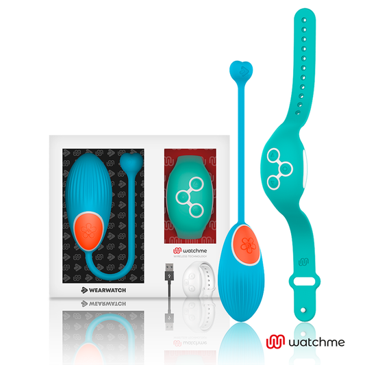 WEARWATCH - TECNOLOGIA WATCHME CONTROLE REMOTO OVO AZUL / AQUAMARINE - VIBRA24 SEXSHOP