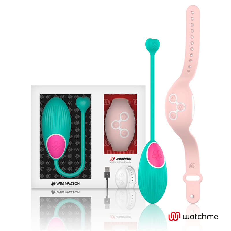 WEARWATCH - TECNOLOGIA WATCHME CONTROLE REMOTO OVO ÁGUA DO MAR / ROSA - VIBRA24 SEXSHOP
