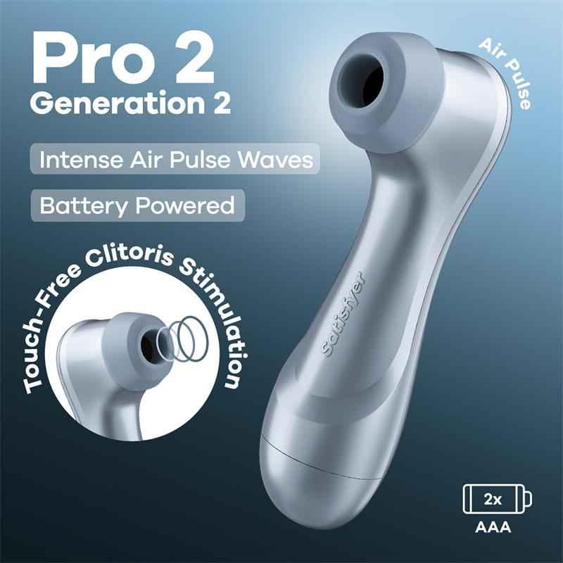 Pro 2 Gen 2 Clitoris Sucker Battery Series Ice Blue