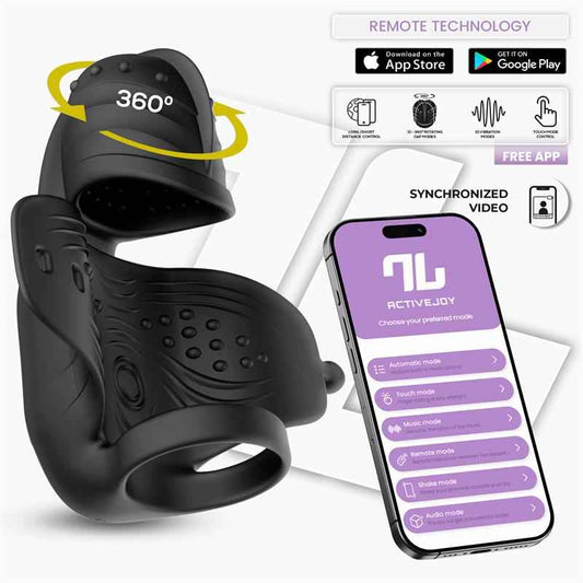 Zonte Rotating Cap Vibrating Masturbator with App